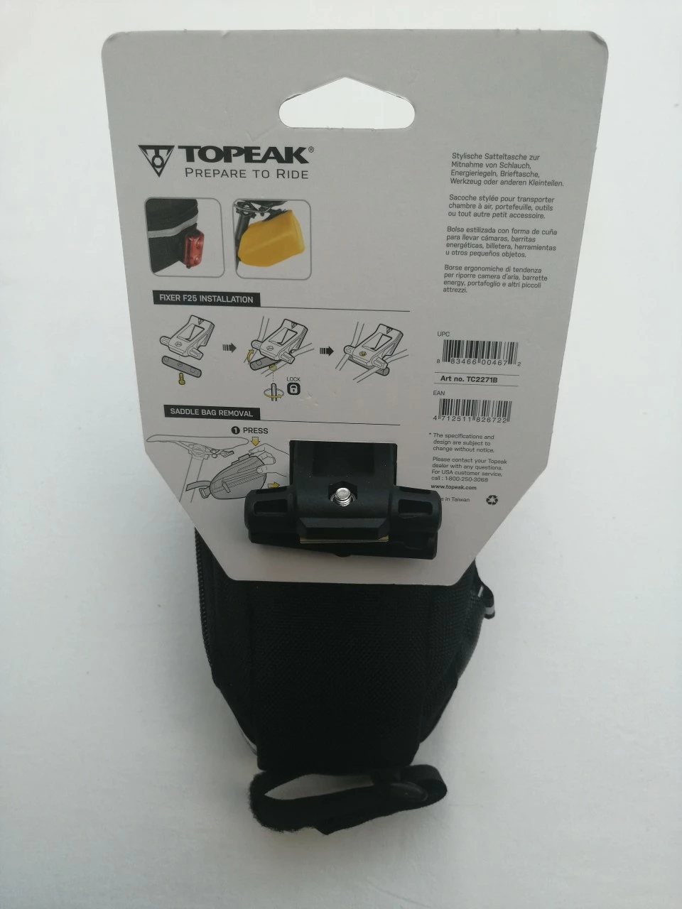 Topeak Wedge Pack 2 Small Satteltasche QuickClick 2 Topeak Wedge Pack 2 Small Satteltasche QuickClick – Bild 2