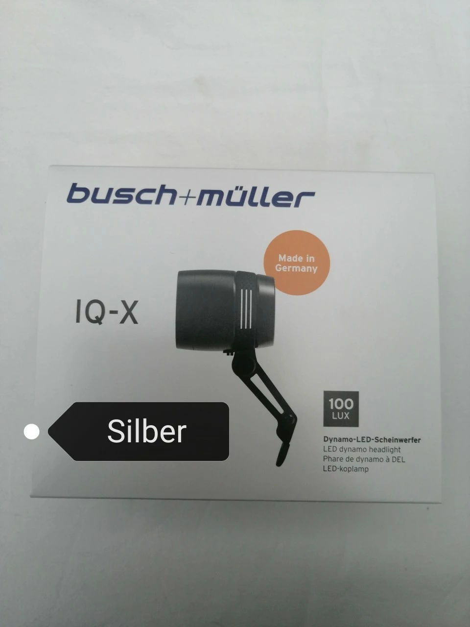 B&M Dynamo-Scheinwerfer IQ-X Silber Eloxiert 164RTSNDI 2 B&M Dynamo-Scheinwerfer IQ-X Silber Eloxiert 164RTSNDI – Bild 2