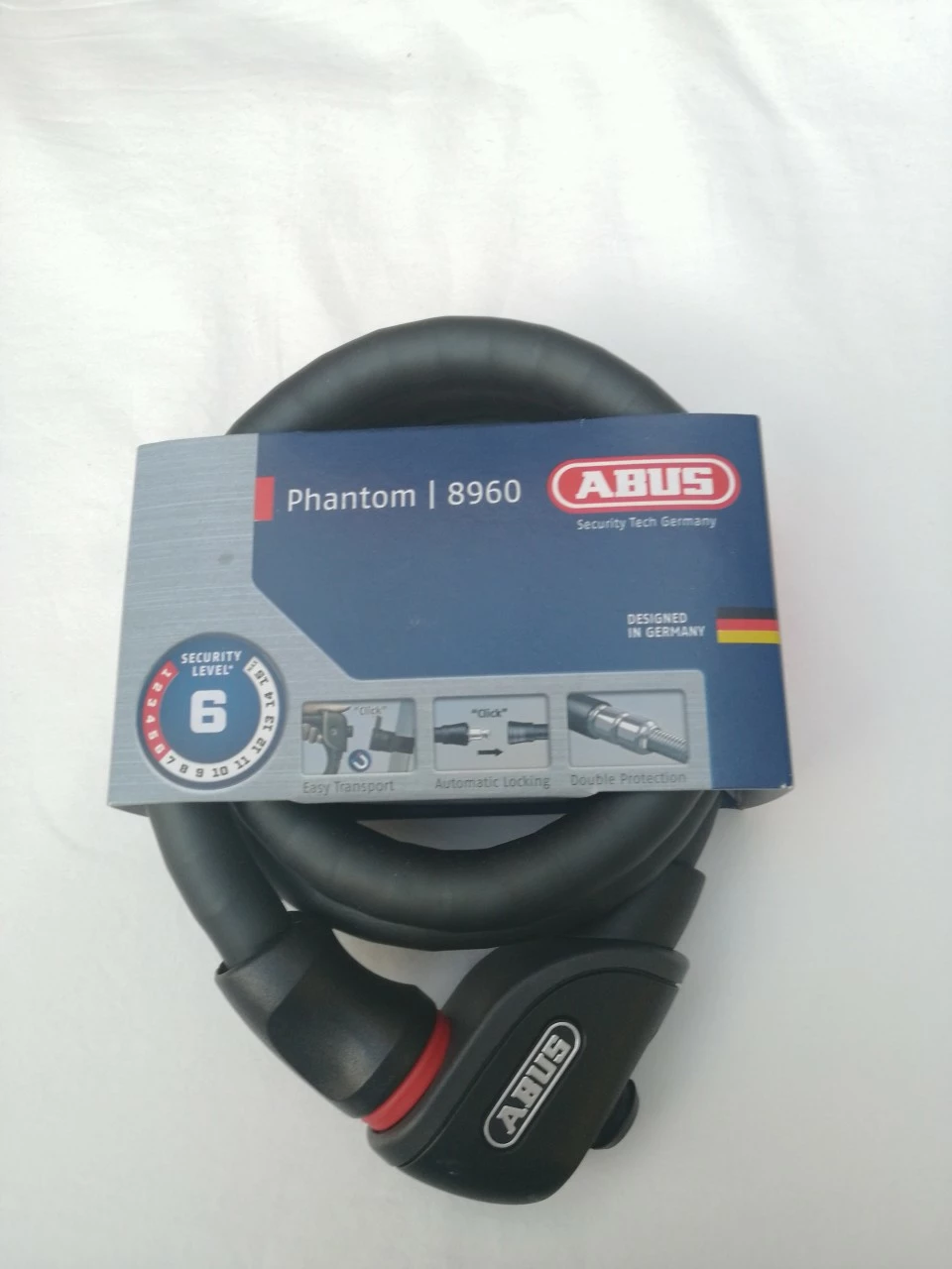 Abus Panzerkabelschloss Phantom 8960 17mm / 1100mm 1 Abus Panzerkabelschloss Phantom 8960 17mm / 1100mm