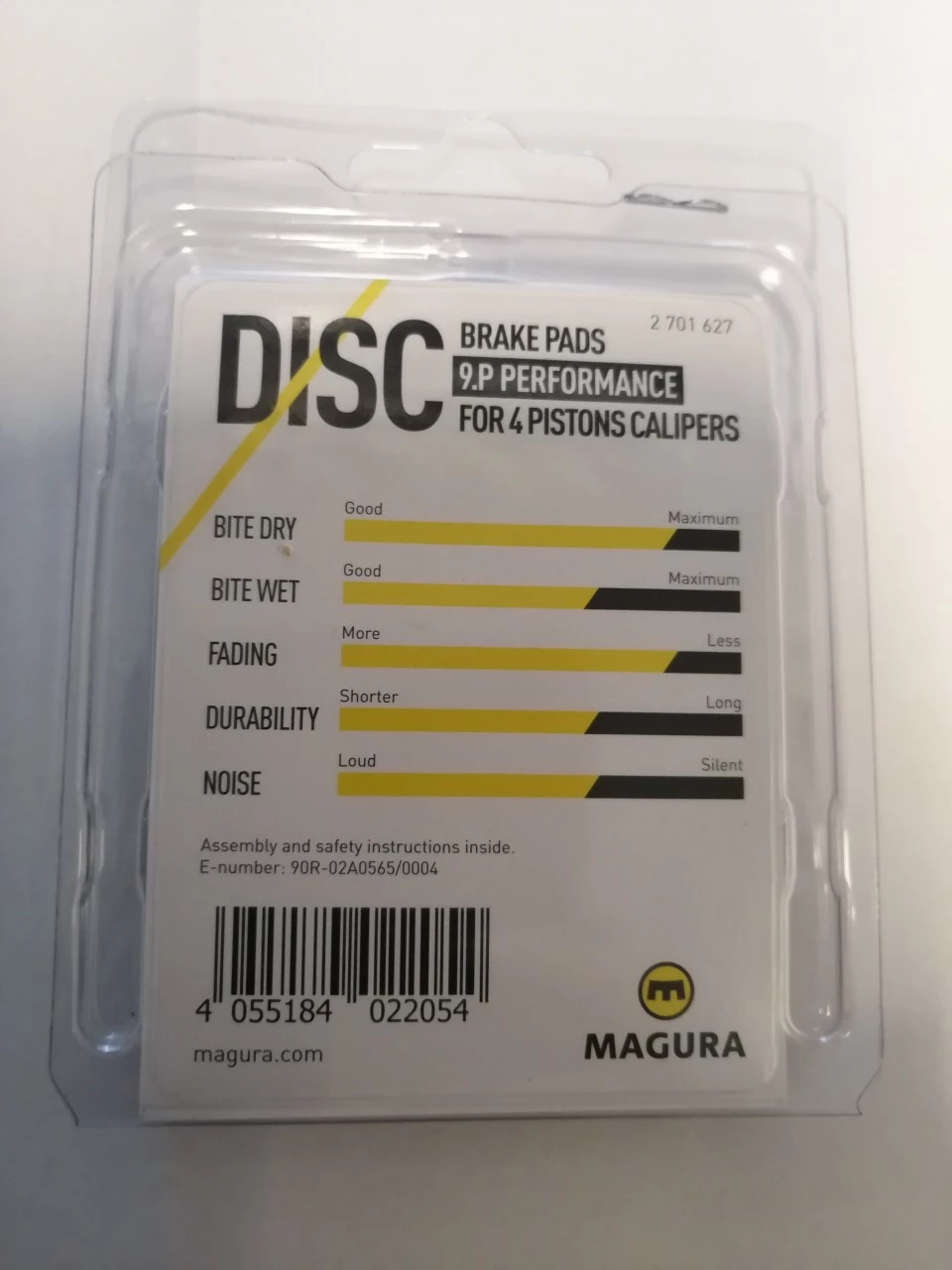 Magura Bremsbelag 9.P, Performance, Grau 1Paar 2 Magura Bremsbelag 9.P, Performance, Grau 1Paar – Bild 2