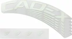 CADEX 65 Disc Felgendecals Weiß, 4 Stck. Felgendekor