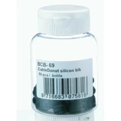 BBB CABLEDONUT SILICON SCHWARZ 50STK