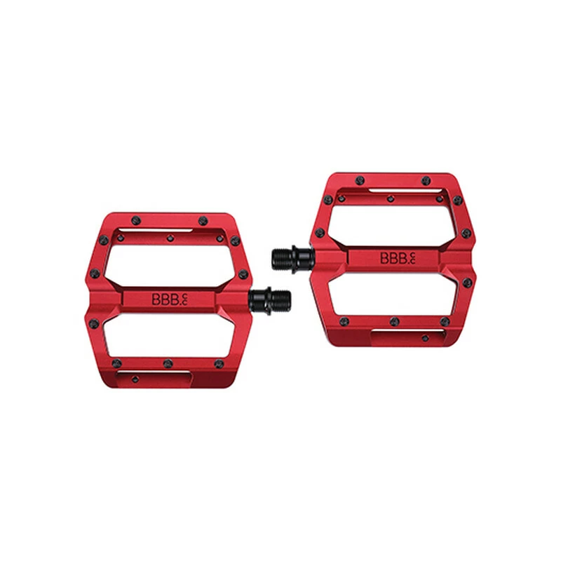 BBB Flachpedal Alu 100x95mm Rot Matt 399g, Pins: Konisch/ersetzbar 5 BBB Flachpedal Alu 100x95mm Rot Matt 399g, Pins: Konisch/ersetzbar – Bild 5