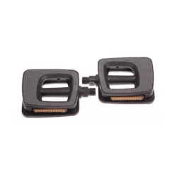 Bike Attitude Pedale C211 9/16&quot; Kunst- Stoff M.Sandpapier M.Reflektoren Schwarz