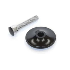 Clarks Ahead Deckel 1 1/8&quot;, Alu, Schwarz