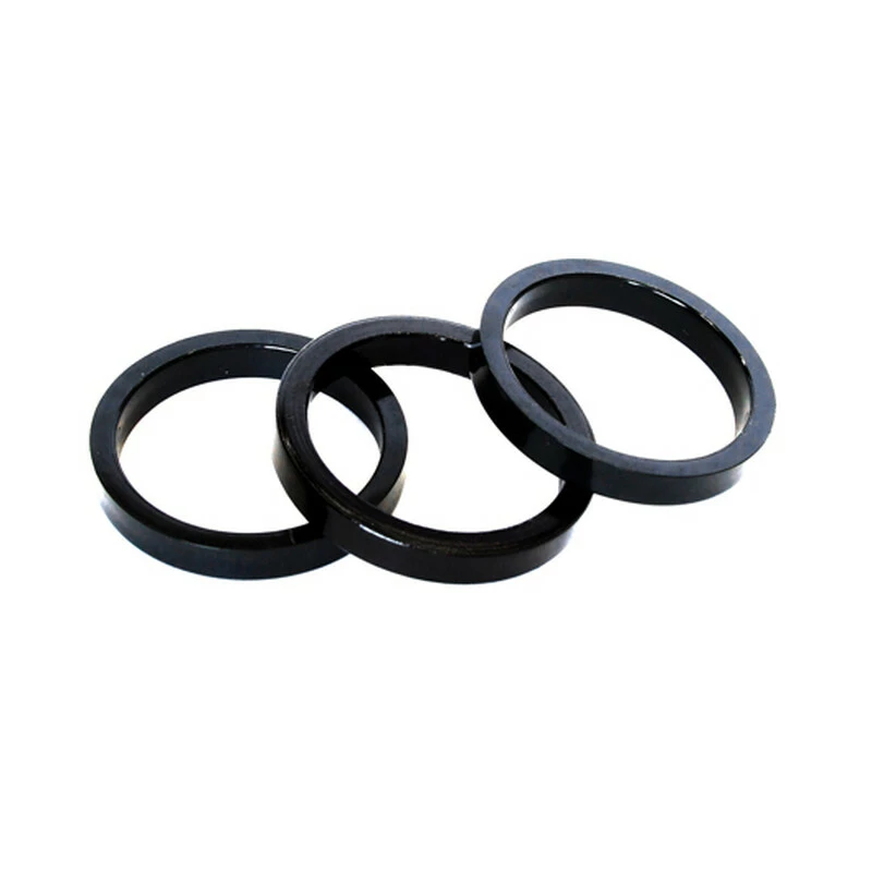 Clarks Ahead Spacer 1 1/8" 3 Stück, 5mm, Alu, Schwarz 1 Clarks Ahead Spacer 1 1/8" 3 Stück, 5mm, Alu, Schwarz