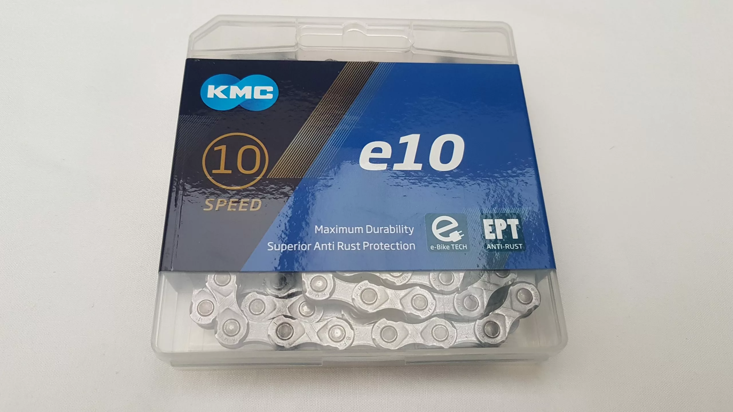 KMC Fahrrad Kette E10 EPT 10-fach 136 Glieder 1/2x11/128 2 KMC Fahrrad Kette E10 EPT 10-fach 136 Glieder 1/2x11/128 – Bild 2