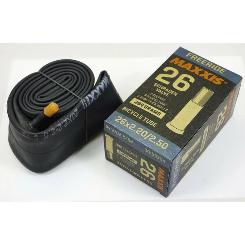 MAXXIS Freeride, 1.2mm Tube, Schrader 26x2.20-2.50, 55/62-559, 292g 1 MAXXIS Freeride, 1.2mm Tube, Schrader 26x2.20-2.50, 55/62-559, 292g