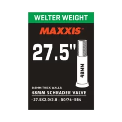 MAXXIS Welter Weight 0.8mm, Schrader 48mm (LL) 27.5x2.0-3.0, 50/76-584, 225g