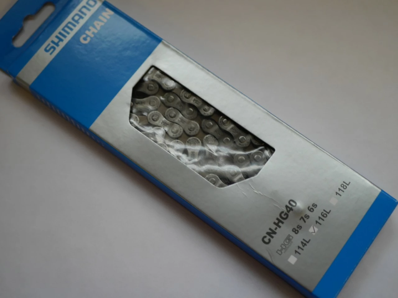 Shimano Fahrrad Kette HG40 6/7/8-fach 116 Glieder ECNHG40116Q Kettenschl. 1 Shimano Fahrrad Kette HG40 6/7/8-fach 116 Glieder ECNHG40116Q Kettenschl.