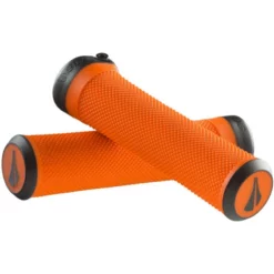 SDG Slater Lock On Grips 135mm Orange Tappered And Ergonomically Ovalized