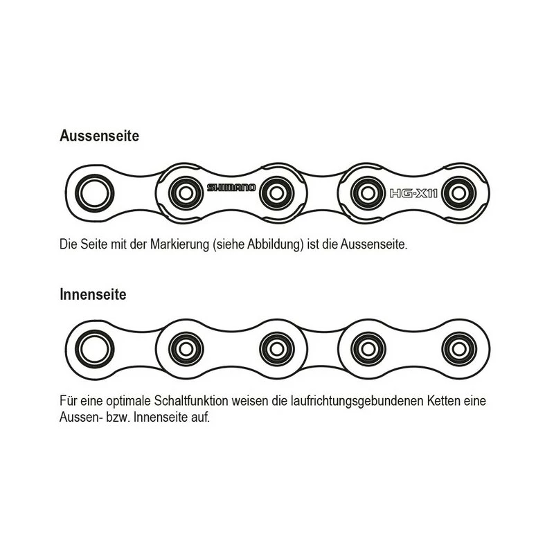 Shimano Ultegra/XT Kette 11-fach CN-HG70111116Q 2 Shimano Ultegra/XT Kette 11-fach CN-HG70111116Q – Bild 2