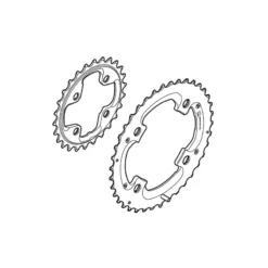Shimano XTR 14 Kettenblatt 38 Z&auml;hne, Y-1LR 98030 FC-M980, 26/38