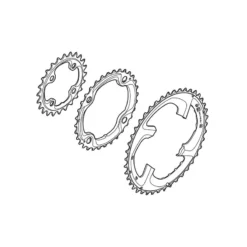 Shimano XTR 14 Kettenblatt 42 Z&auml;hne, Y-1LR 98010 FC-M980