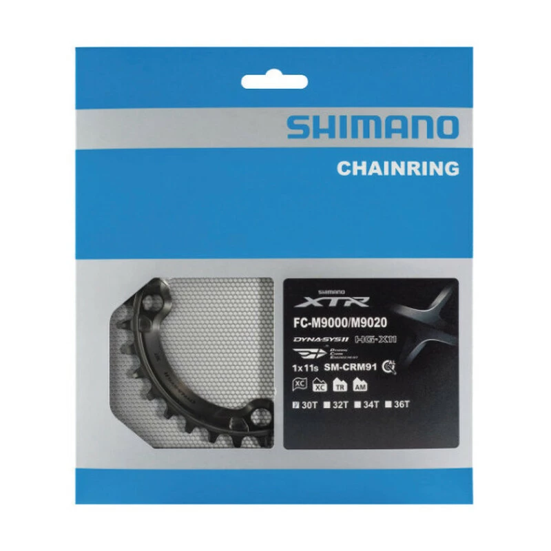 Shimano XTR 18 Kettenblatt 30 Zähne, SM-CRM91A0 Single, 11-fach 1 Shimano XTR 18 Kettenblatt 30 Zähne, SM-CRM91A0 Single, 11-fach
