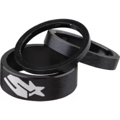 Spank Spacer Kits 1 1/8&quot;, 3/6/12mm, Schwarz