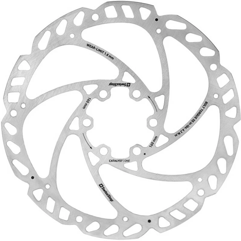 SwissStop Catalyst One DISC Scheibe 160mm, 6-Loch, 1.95mm 1 SwissStop Catalyst One DISC Scheibe 160mm, 6-Loch, 1.95mm