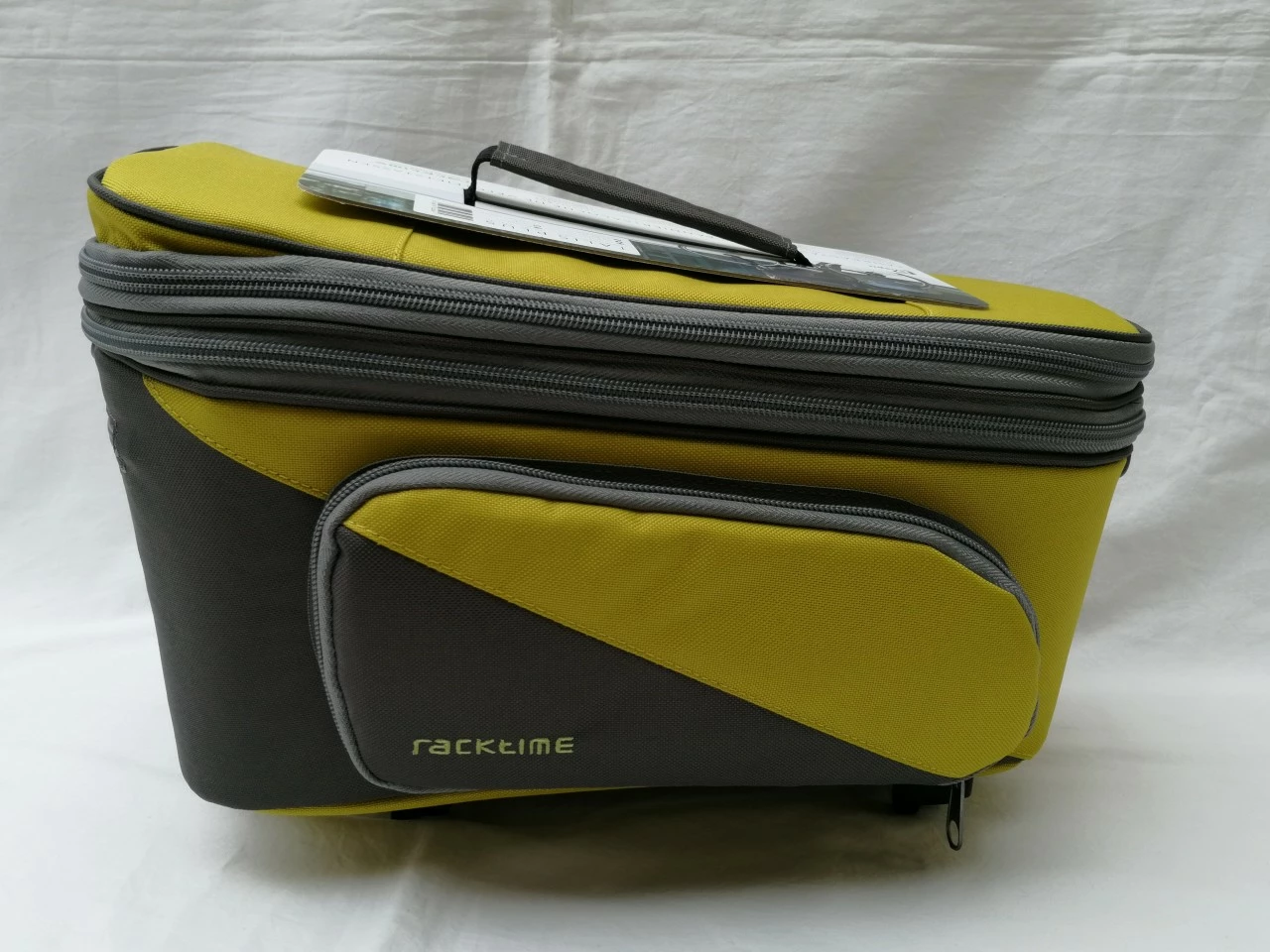 Racktime Gepäckträgertasche Talis Plus Trunk Bag Lime Green/ Stone Grau 1 Racktime Gepäckträgertasche Talis Plus Trunk Bag Lime Green/ Stone Grau