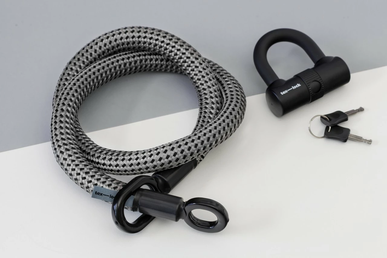 Tex-Lock Eyelet M 120cm, Grau Schwarz 1 Tex-Lock Eyelet M 120cm, Grau Schwarz