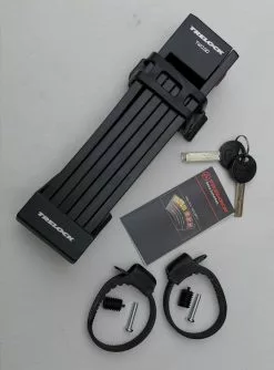 TRELOCK Faltschloss FS 200 TWO.GO Schwarz 100 Cm A