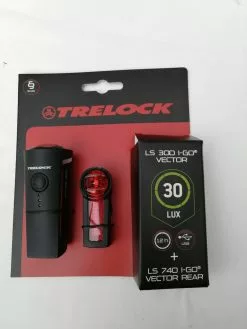 Trelock LS 300 I-Go Vector /LS 740 30 Lux Akku Set Abverkauf