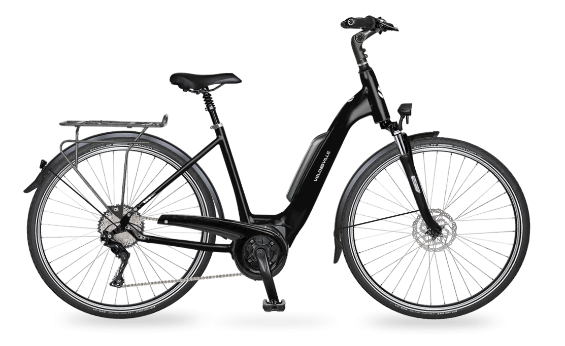 Vélo De Ville Velo De Ville AEB800 28" Wave 9 Gang Deep Black 500 WH 55 Cm 1 Vélo De Ville Velo De Ville AEB800 28" Wave 9 Gang Deep Black 500 WH 55 Cm