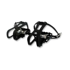 Wellgo Pedale ATB LU-964 9/16&quot; Alu Inkl. Pedalriemen Und Haken Schwarz